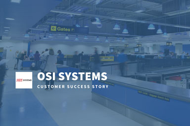 OSI Systems customer success story featuring an airport security checkpoint